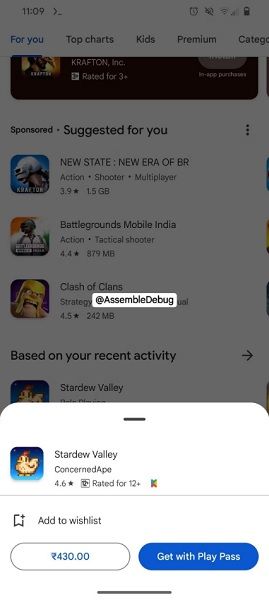 The dialog box users see when long-pressing an app on the Play Store has picked up a redesign.