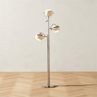 Daltrey White Metal Floor Lamp
