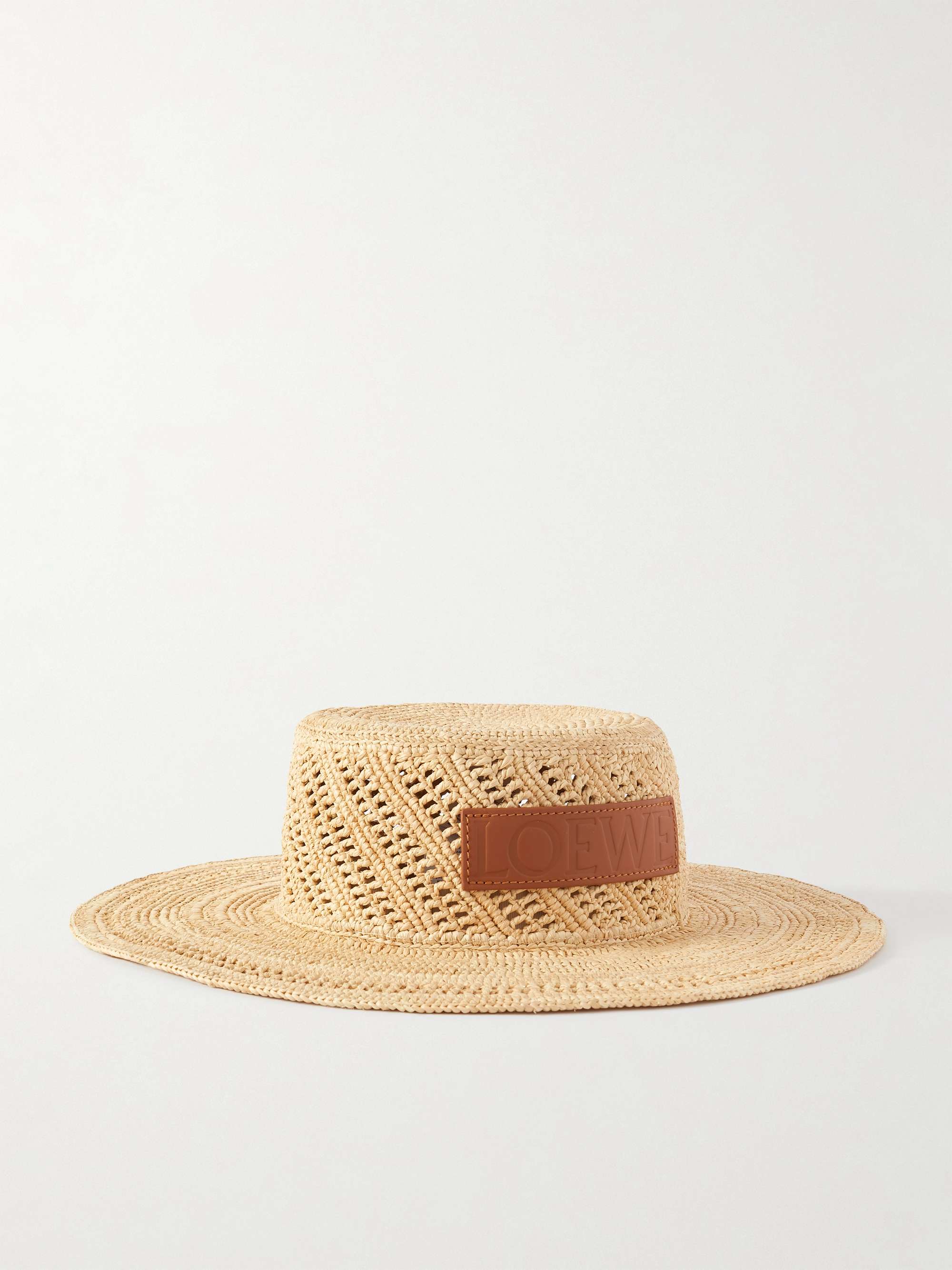 + Paula's Ibiza Ajoure Appliquéd Raffia Hat