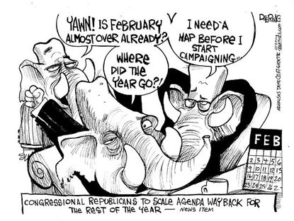 Political cartoon Republicans Congress