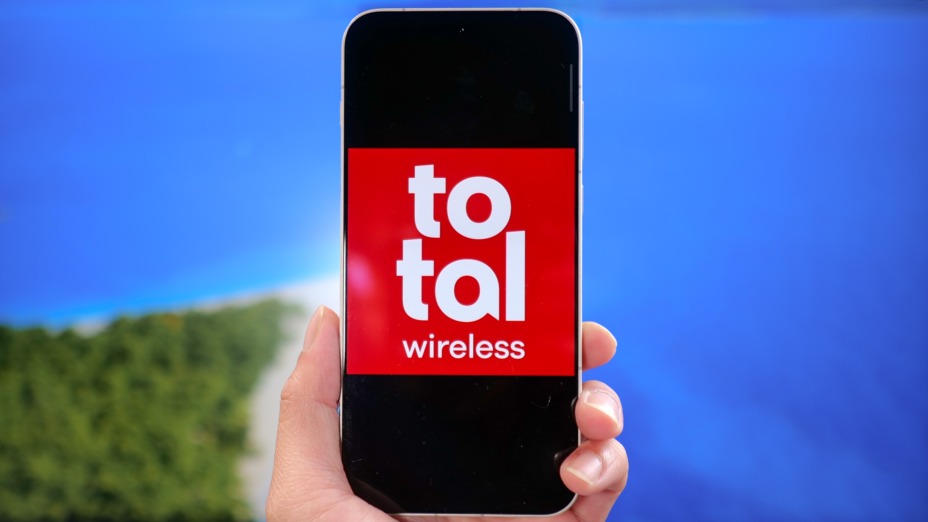 Total Wireless shown on a phone.