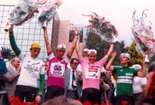 Roche took pink, while robert Millar won the green climber's jersey and was second overall