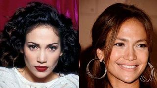 jennifer lopez 1994 (left), 2007 (right)