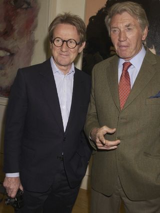 John Swanell and Don McCullin attend "Lichfield The Early Years" exhibition at The National Portrait Gallery on May 7, 2003 in London