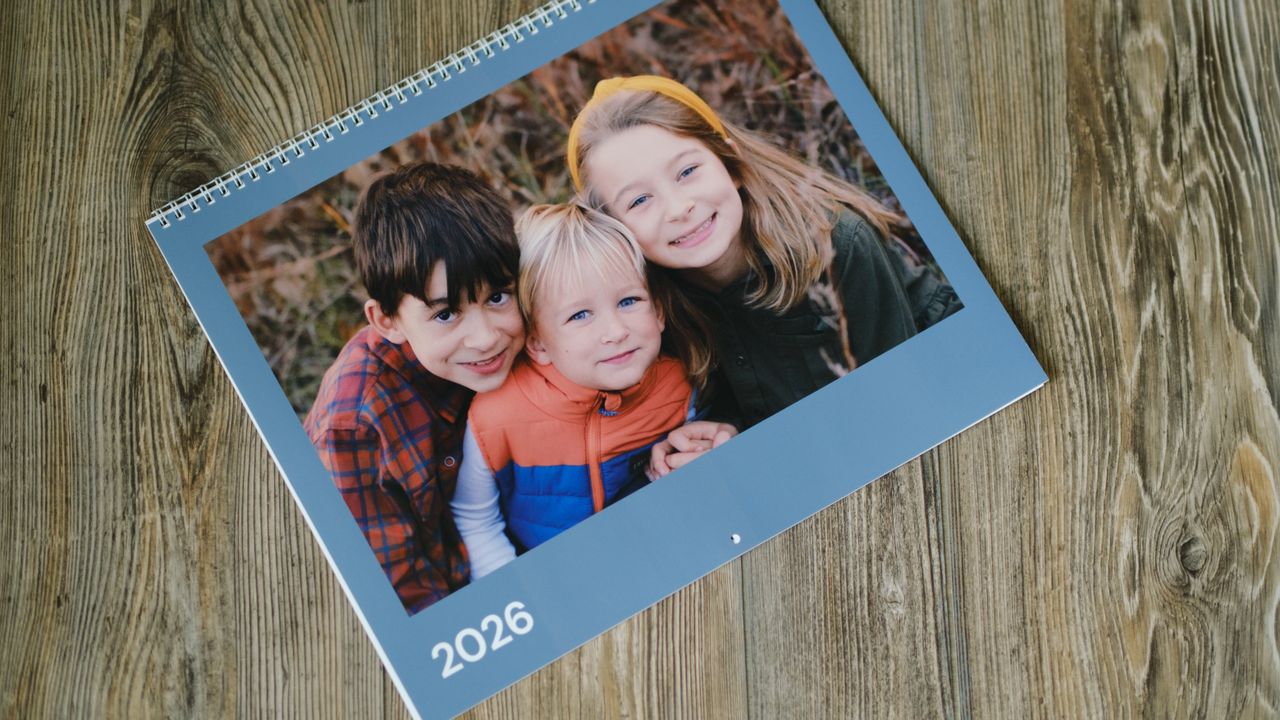 A photo of a custom photo calendar from Popsa