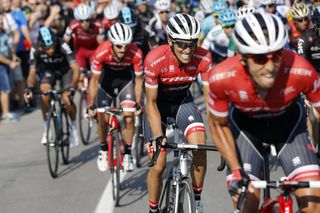Alberto Contador (Trek-Segafredo) on the attack on stage 19