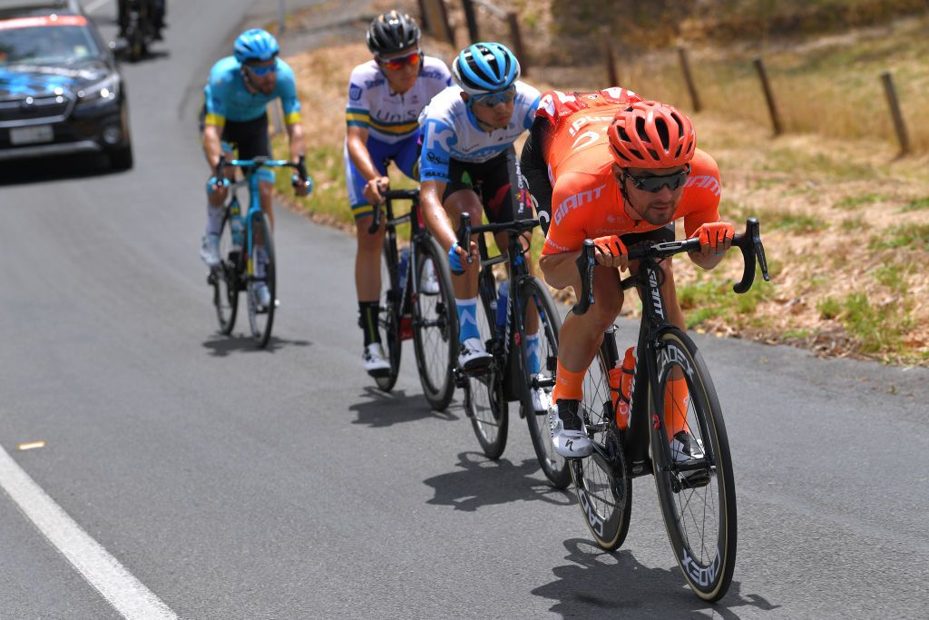 Joey Rosskopf leads the breakaway