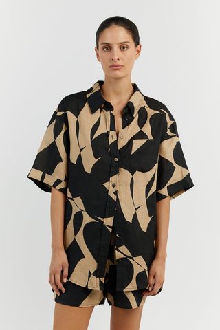 Dissh Maple Camel Linen Shirt