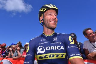 Svein Tuft (Orica-Scott) on his 40th birthday at the Giro d'Italia