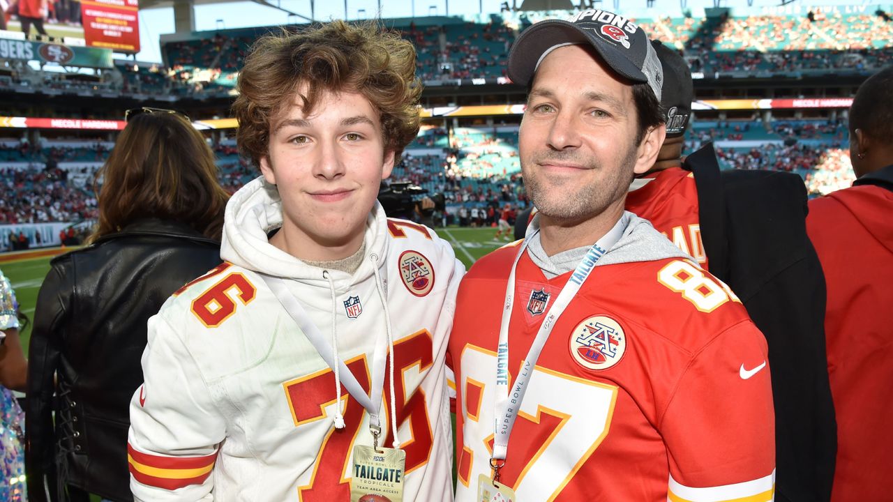 Paul Rudd and son