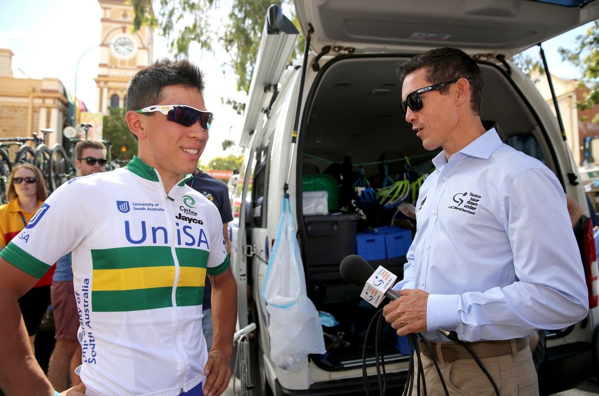 A past and future star of the Australian spriting, Caleb Ewan and Robbie McEwan