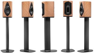 Sonus Faber Duettos at various angles on a white background