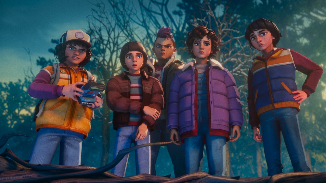 『ストレンジャー・シングス: テイルズ フロム '85』のダスティン、ウィル、ニッキー、ナンシー、マイク