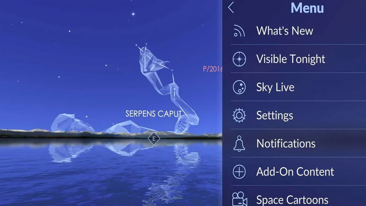 Screenshot of the Star Walk 2 app