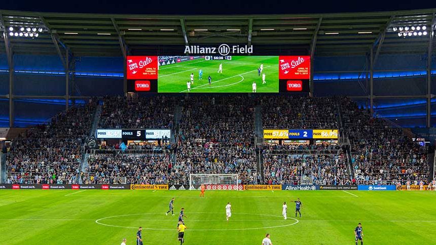 Minnesota United FC is first professional soccer team to use the new Daktronics software