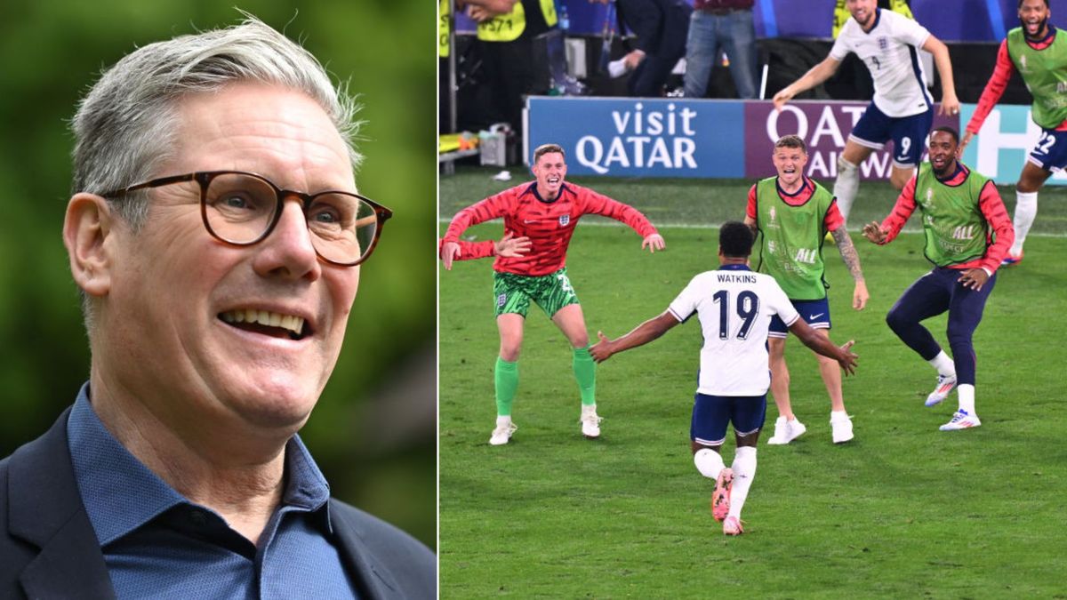 Will there be a bank holiday if England win Euro 2024? the Euros Ollie Watkins celebrates with the team in Germany and Keir Starmer