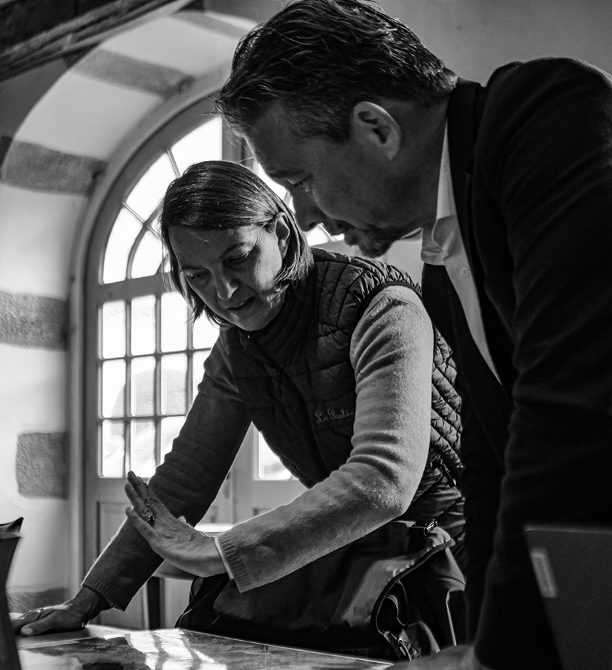 Claude de Nicolay and Charles during Burgundy 2024 tastings