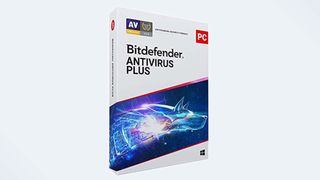 Box art for Bitdefender Antivirus Plus, 2021 edition.