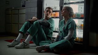 Jessica Chastain and Eddie Redmayne in The Good Nurse