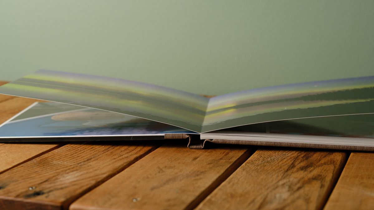 Photo books from Saal on a desktop