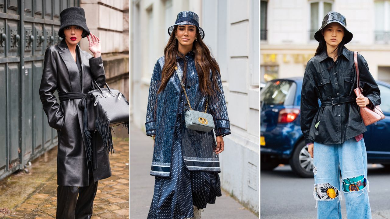 rain hats street style