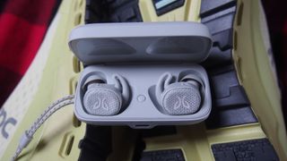The jaybird vista 2 true wireless earbuds in their charging case