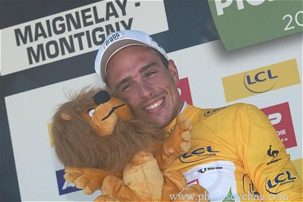 A jubilant Degenkolb celebrates on the podium