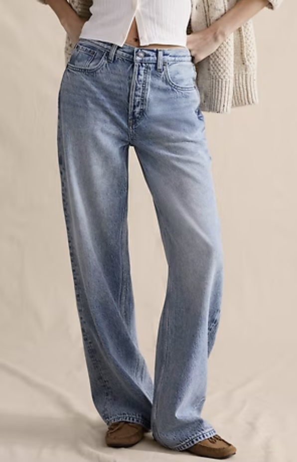 Banana Republic, Mid-Rise Baggy-Straight Lightweight Jean