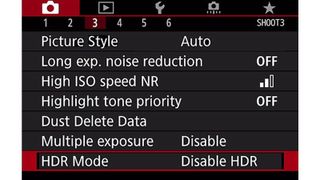 La opzioni HDR della Canon EOS 80D