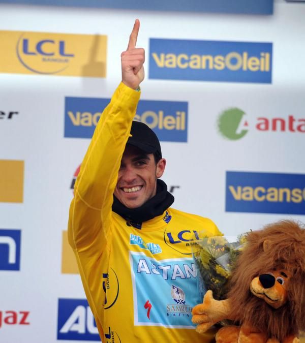 Yellow jersey Alberto Contador (Astana) fired off a shot at his rivals today