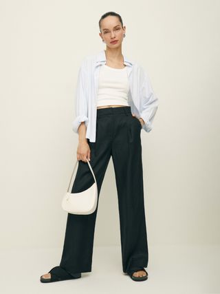 Alex Cropped Linen Pant