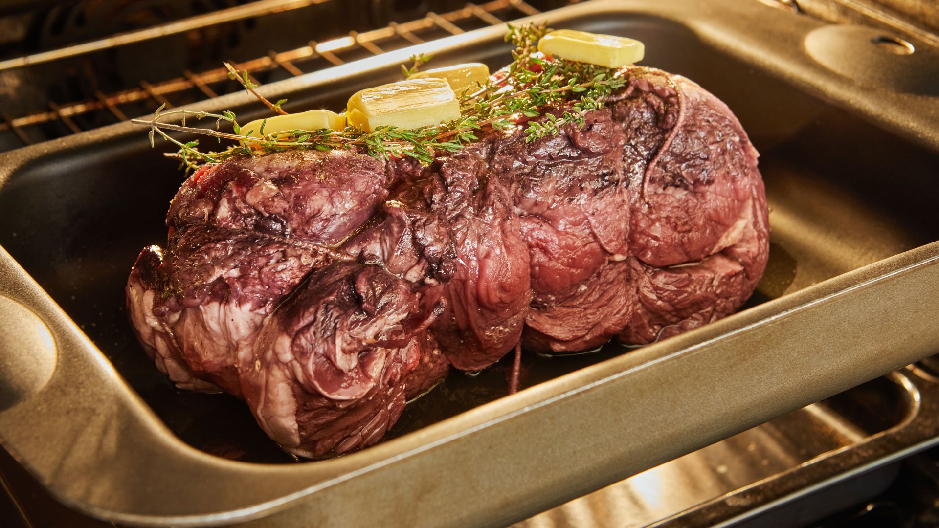 Joint of meat in the oven