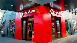 The front of a Vodafone store