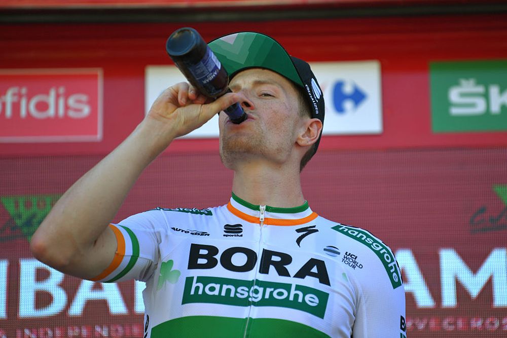 Sam Bennett (Bora-Hansgrohe) wins stage 14 at the Vuelta a Espana