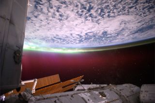The Southern Aurora from the ISS