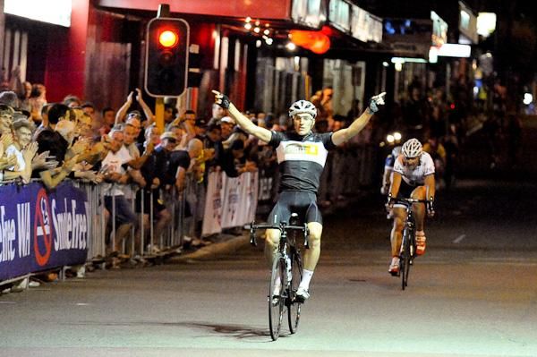 Anthony Giacoppo celebrates the win.