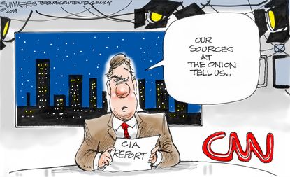 Political Cartoon U.S. CNN Sources At The Onion CIA Report