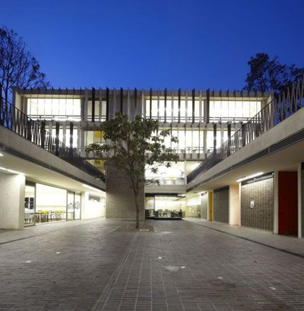 Enrique Low Murtra Building in the Gimnasio Campestre college exterior