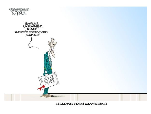 Obama cartoon foreign policy