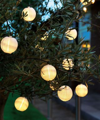 small lantern lights for decorating trees