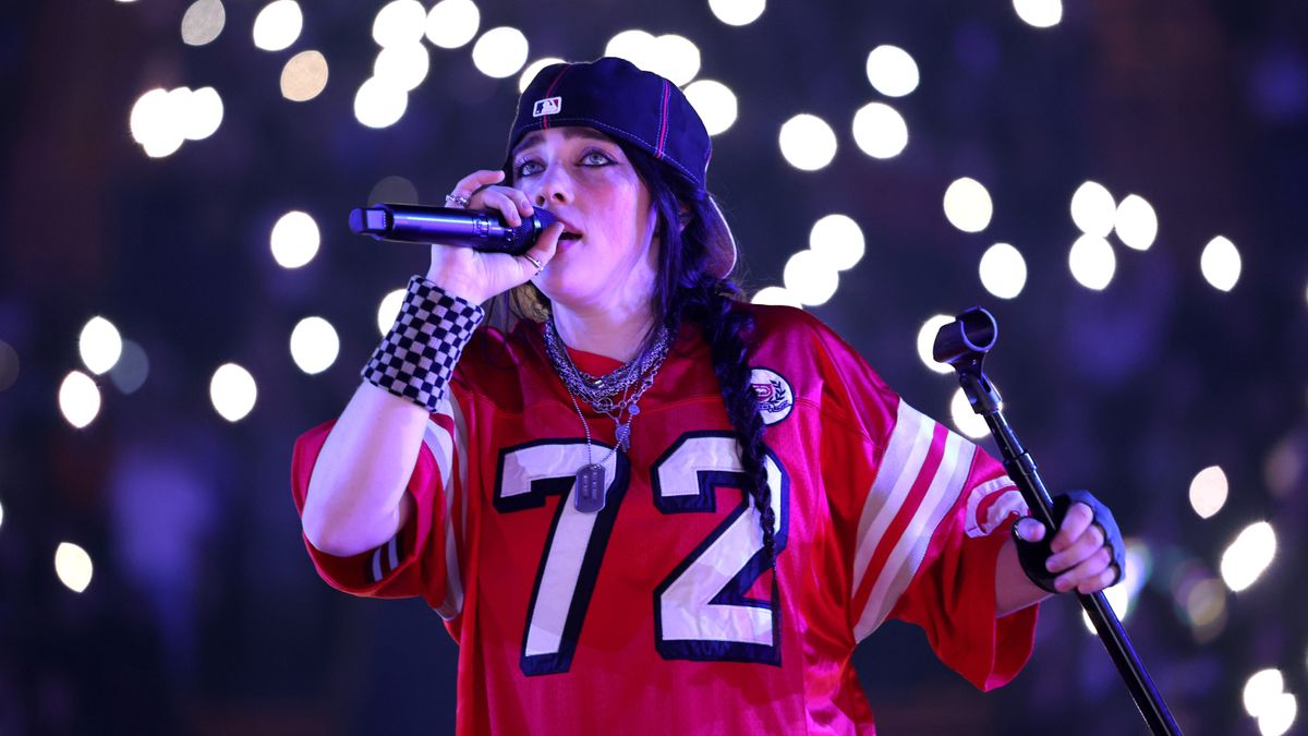 Billie Eilish performs during a concert