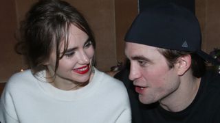 Suki Waterhouse and Robert Pattinson attend the Dior Perfume Dinner, as part of Paris Fashion Week, at Caviar Kaspia on January 17, 2020 in Paris, France