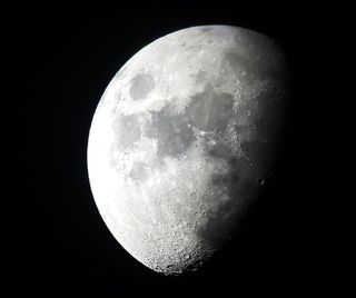 Moon through the Celestron NexStar 5SE telescope