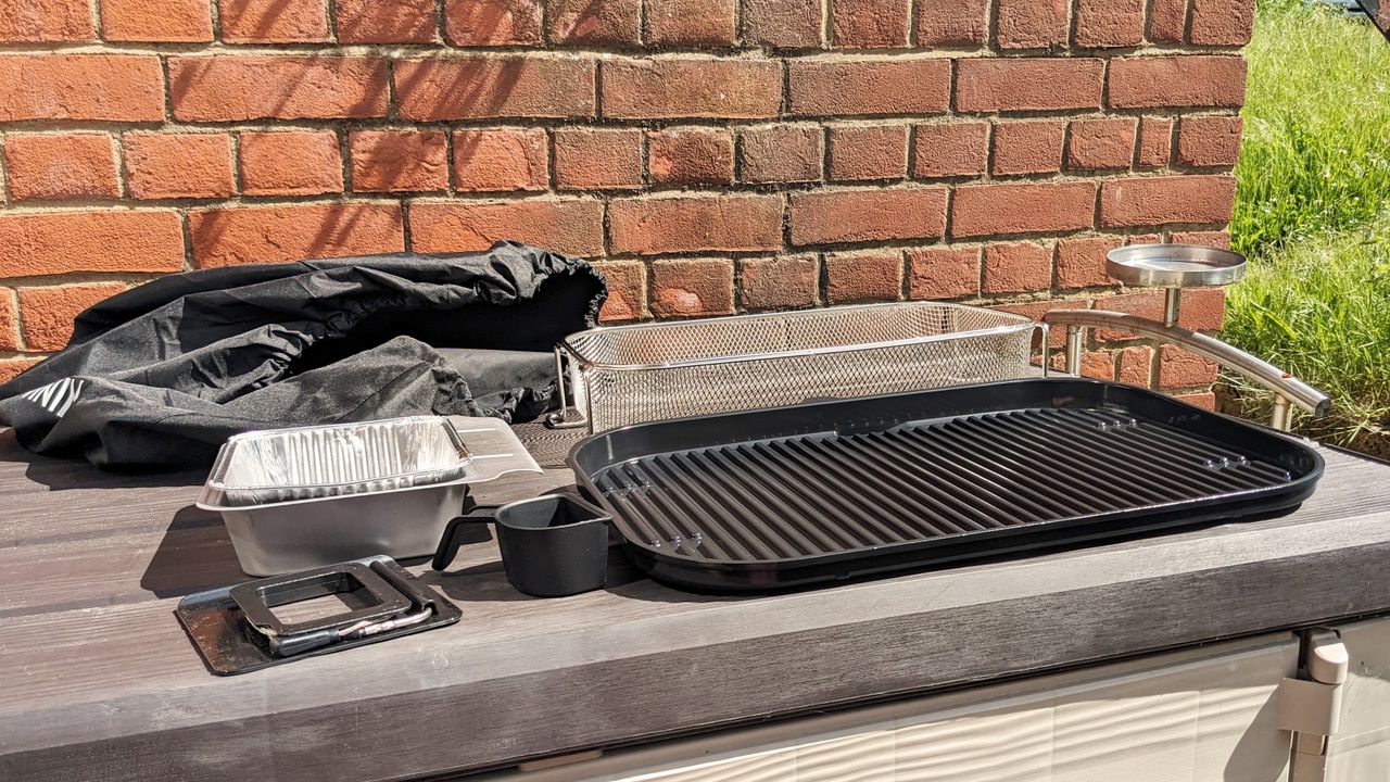 Ninja Woodfire Pro Connect XL being tested in writer's home
