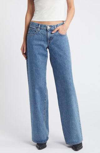 Lexi Low Rise Organic Cotton Wide Leg Jeans