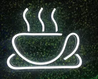 4. Neon coffee cup LED sign| $43 from Vasten Store on Amazon