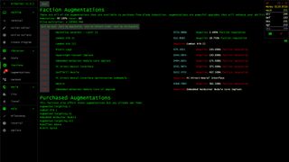 An image of a hacking terminal from the game Bitburner.