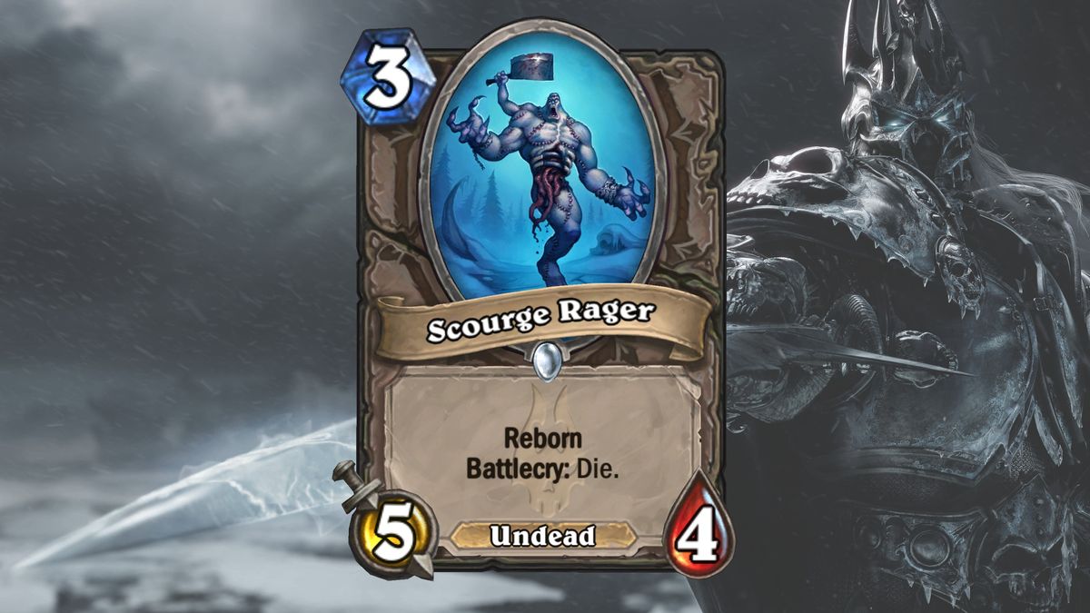 Cards and art from Hearthstone's March of the Lich King expansion.
