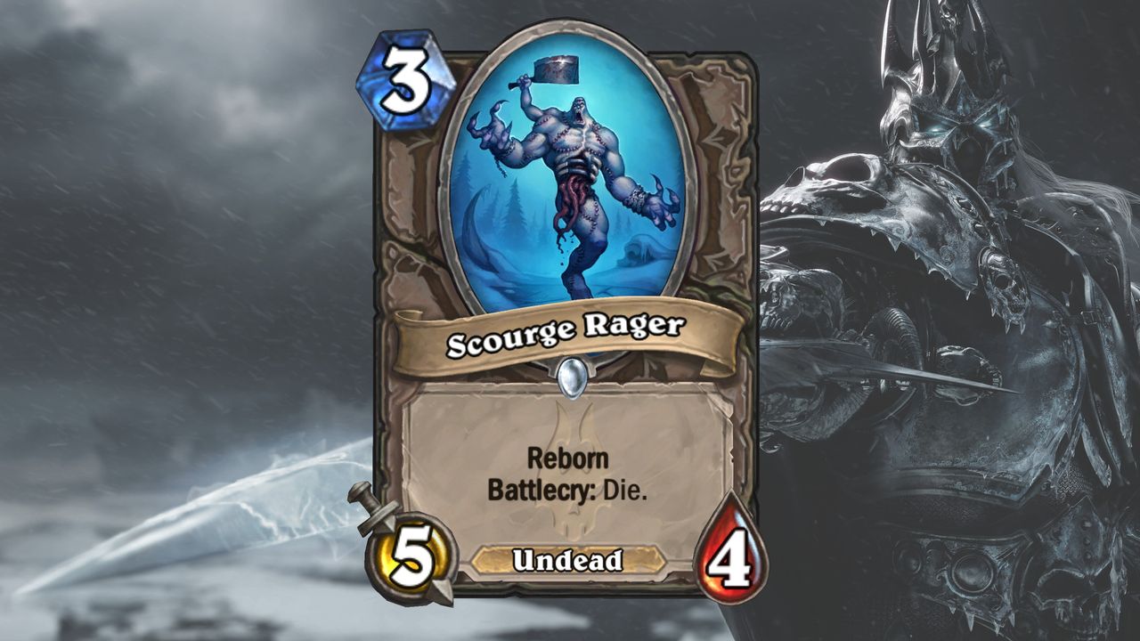 Cards and art from Hearthstone's March of the Lich King expansion.