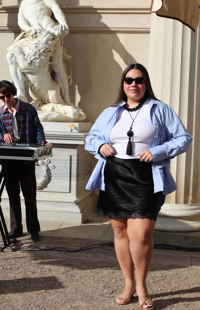 Editor Ana Escalante attends Copenhagen Fashion Week